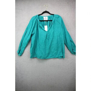 Pearl & Caviar Green Gauze Blouse-Size XS-S